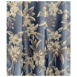 штора портьерная на шт.ленте ТАС жаккард 200х280см синяя/коричнева, арт.GS3279