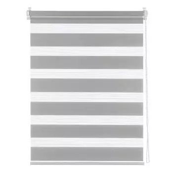 штора рулонная DECOFEST Бейс день/ночь 120х160см серая, арт.149.785