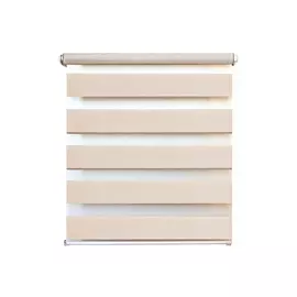 штора рулонная Канзас день/ночь 70х160см светло-бежевая, арт.62.РШТО.8928.07