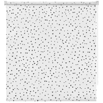 штора рулонная мини DECOFEST Фантазия 50х160см черно-белая, арт.117.810