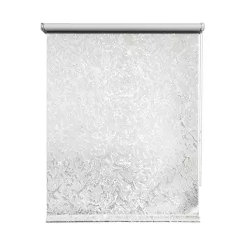 штора рулонная УЮТ Фрост blackout 140х175см белая, арт.62.РШТО.8090.14