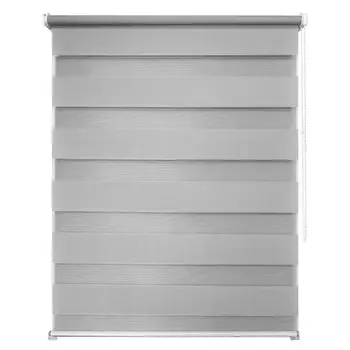 штора рулонная УЮТ Канзас день/ночь 60х160см светло-серая, арт.62.РШТО.8933.060х160