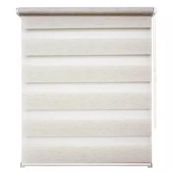 штора рулонная УЮТ Канзас день/ночь 90х160см натуральный, арт.2116236