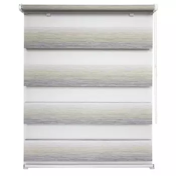 штора рулонная УЮТ Ливерпуль день/ночь 80х160см серо-голубая, арт.62.РШТО.8831.080х160