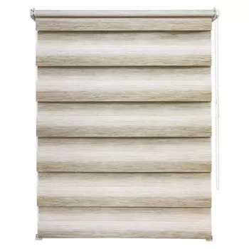 штора рулонная УЮТ Рафаэлло день/ночь 50х160см темно-бежевая, арт.62.РШТО.7843.050х160