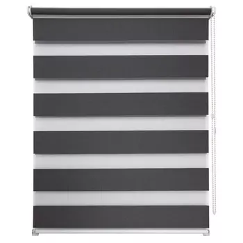 штора рулонная УЮТ Сальса день/ночь 60х160см графит, арт.2145195