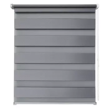 штора рулонная УЮТ Тиссура день/ночь 70х160см серебро, арт.2144603