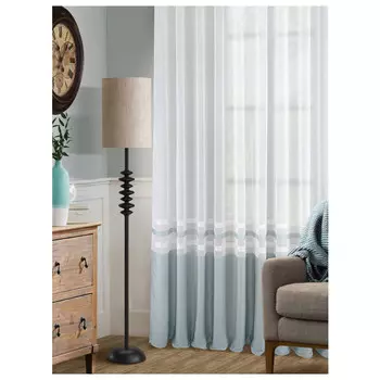 штора тюлевая на шт.ленте AMAZONTEXTILE HOME батист 300х280см ментоловая, арт.SAR01681 v112