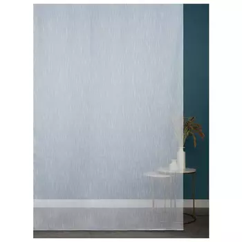 штора тюлевая на шт.ленте AMORE MIO имитация льна 300х280см белая, арт.97295