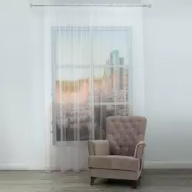 штора тюлевая на шт.ленте AMORE MIO сетка 300х270см бежевая, арт. 28928