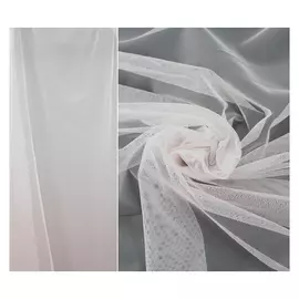 штора тюлевая на шт.ленте AMORE MIO сетка 300х270см розовая, арт. 17587