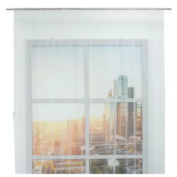 штора тюлевая на шт.ленте AMORE MIO сетка с вышивкой 300х270см белая, арт.17611