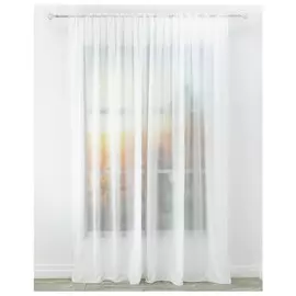 штора тюлевая на шт.ленте AMORE MIO вуаль 300х270см кремовая, арт.19759