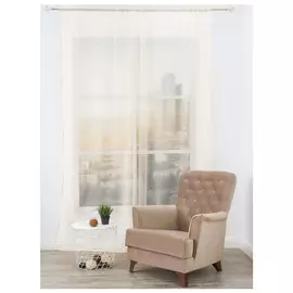 штора тюлевая на шт.ленте AMORE MIO вуаль 600х270см кремовая, арт.19778