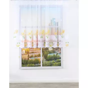 штора тюлевая на шт.ленте AMORE MIO жаккард 300х140см белая, арт.28490