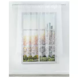 штора тюлевая на шт.ленте AMORE MIO жаккард 300х200см белая, арт.28482