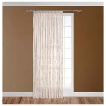 штора тюлевая на шт.ленте DAILY BY T Мадрид бархат 400х270см экрю, арт.1027.00189
