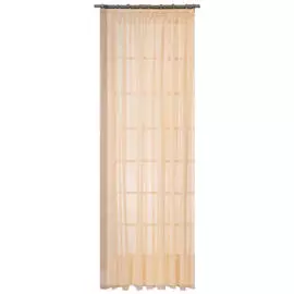 штора тюлевая на шт.ленте DAILY BY T Эмилия лен 300х270см бежевая, арт.50.19.74.0489