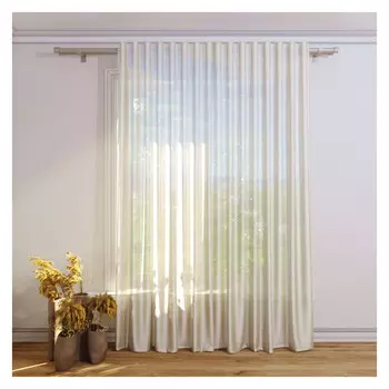 штора тюлевая на шт.ленте FOR TO Aufff органза 300х280см молочная, арт.1242901