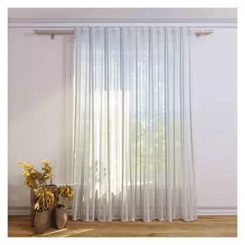 штора тюлевая на шт.ленте FOR TO Acho органза 300х280см молочная, арт.1238806