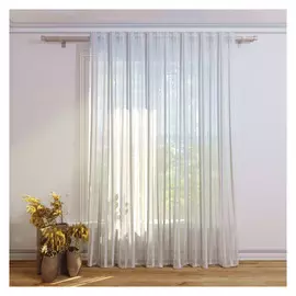 штора тюлевая на шт.ленте FOR TO Acho органза 300х280см молочная, арт.1238806