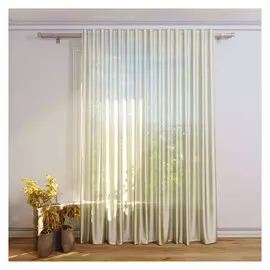 штора тюлевая на шт.ленте FOR TO Aufff органза 300х280см светло-желтая, арт.1242914