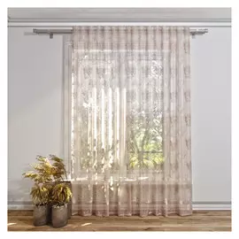 штора тюлевая на шт.ленте FOR TO Gefest органза деворе 300х280см кремовая, арт.1236210