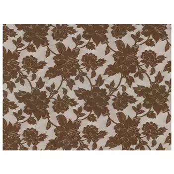 штора тюлевая на шт.ленте FOR TO Oksa кружево 300х265см коричневая, арт.161/23