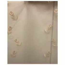штора тюлевая на шт.ленте FOR TO Papavero органза 300х280см кремовая, арт.B1642_02