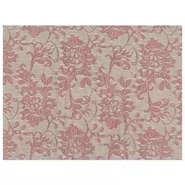 штора тюлевая на шт.ленте FOR TO Sfondo Rosa кружево 300х265см красная, арт.162/31