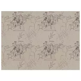 штора тюлевая на шт.ленте FOR TO Sithonia органза 300х280см серебристая, арт.2077_24