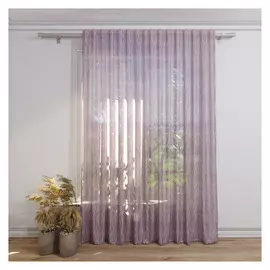 штора тюлевая на шт.ленте FOR TO Sparta жаккард 300х280см фиолетовая, арт.12223