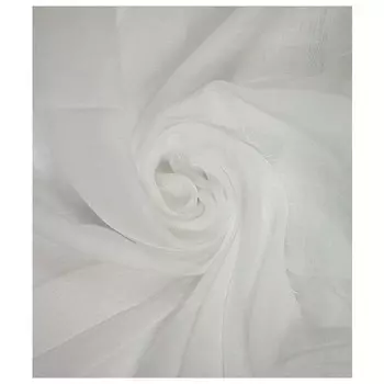 штора тюлевая на шт.ленте LEGRAND лен 500х280см белая, арт.58135156