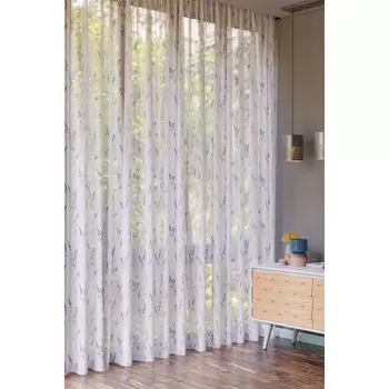 штора тюлевая на шт.ленте PIKAMO батист печать 300х280см белая, арт.cm1142w628v1