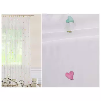 штора тюлевая на шт.ленте PIKAMO Детская вуаль 250*280см белая, арт.СM0409 - W191V1