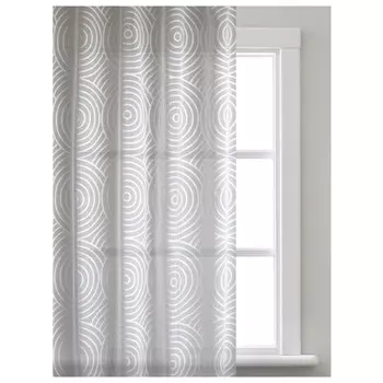 штора тюлевая на шт.ленте PIKAMO сетка 300x280см белая, арт.С 1441-W2277 V3