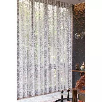 штора тюлевая на шт.ленте PIKAMO вуаль печать 300х280см белая, арт.c22047х191v15