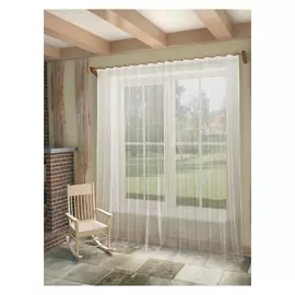 штора тюлевая на шт.ленте SANPA Октавия сетка с выработкой 300х280см белая, арт.HPorkide/1106/1E