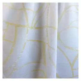 штора тюлевая на шт.ленте ТАС батист 300х280см белая/желтая, арт.GS3435