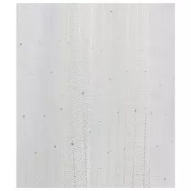 штора тюлевая на шт.ленте ТАС батист с паетками 300х305см белая, арт.GS3342