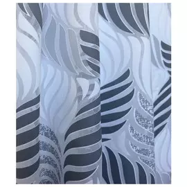 штора тюлевая на шт.ленте ТАС органза с вискозой 300х280см серая, арт.GS3355