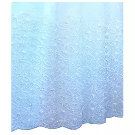 штора тюлевая на шт.ленте ТАС сетка с вышивкой 300х280см белая, арт.GS3324