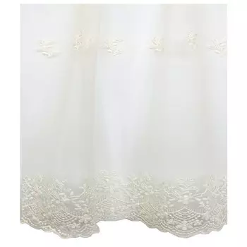 штора тюлевая на шт.ленте ТАС сетка с вышивкой 300х280см белая, арт.GS3466