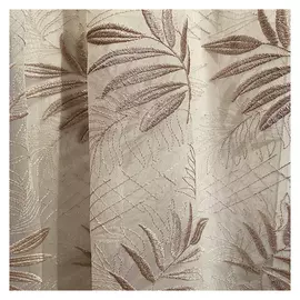 штора тюлевая на шт.ленте ТАС сетка с вышивкой 300х280см розовая, арт.GS3111