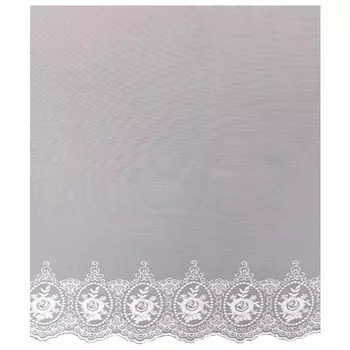 штора тюлевая на шт.ленте ТАС сетка с вышивкой 300х280см розовая, арт.GS3328