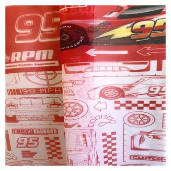 штора тюлевая на шт.ленте ТАС вуаль 300х280см красная, арт.GS3434