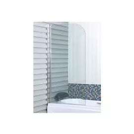 шторка для ванны OFELIS Corfu 140х80 см 1 створка прозрачный