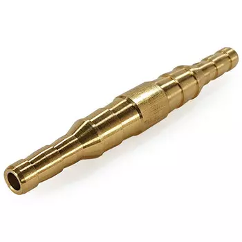 штуцер двойник FOOB F10.24.1 под шланг 6-9мм 40мм латунь