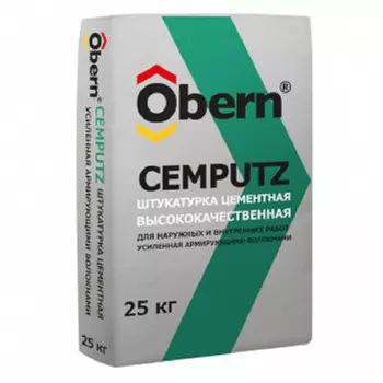 штукатурка цементная CEMPUTZ с фиброй OBERN 25кг