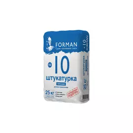 штукатурка гипсовая FORMAN 10 25кг, арт.Н0000012514